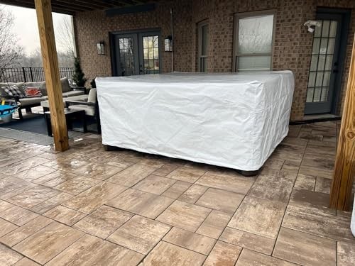 Heavy Duty Outdoor Furniture Cover – Sun Protection for Summer 90" x 90" x 40"