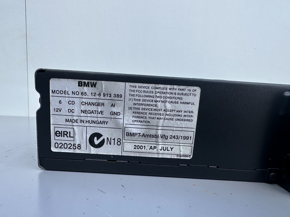 BMW 1 3 5 series 6 Disc CD Changer Unit & Cartridge E81 E82 E87 E90 E91 E92 E93