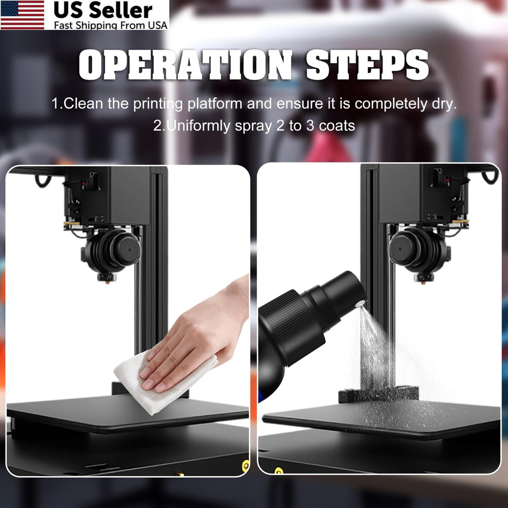 3D Printer Adhesive - Print Glue Spray (Improved Version), Prevents...