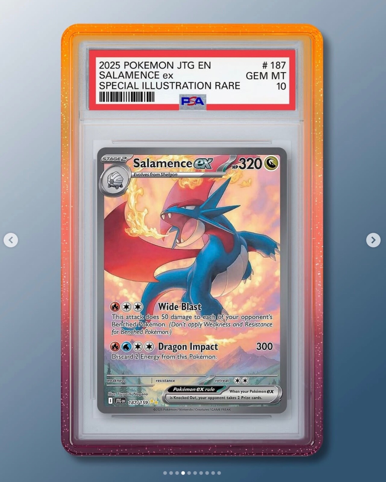 GradedGuard PSA Graded Card Case Guard Protector SUNSET V2 Limited Edition