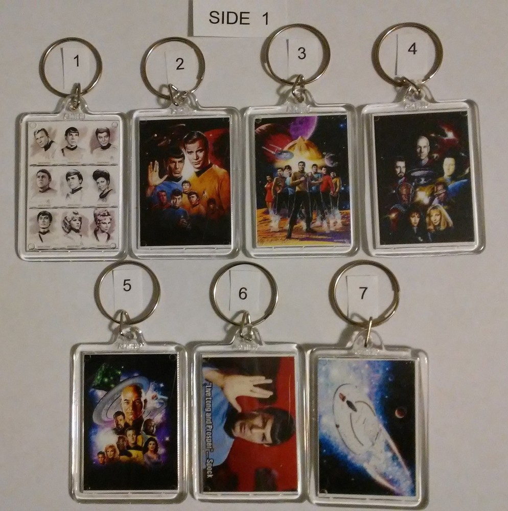 Key Chain--Star Trek Keychain (Double Sided) Choice