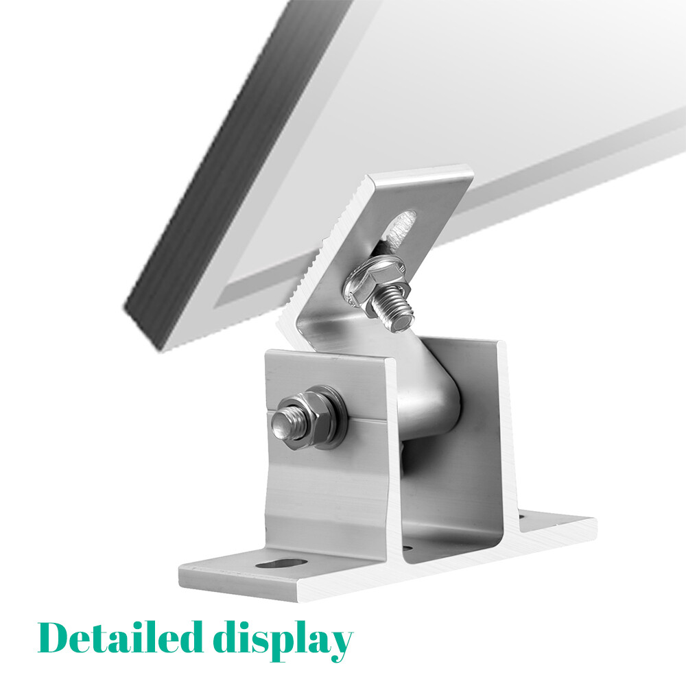 Adjustable Solar Panel Tilt Mount Brackets Flat Surface Adjustable Frame Roof RV