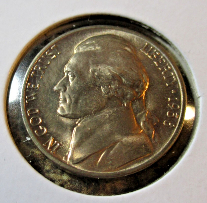 1938-D JEFFERSON NICKEL GEM BB