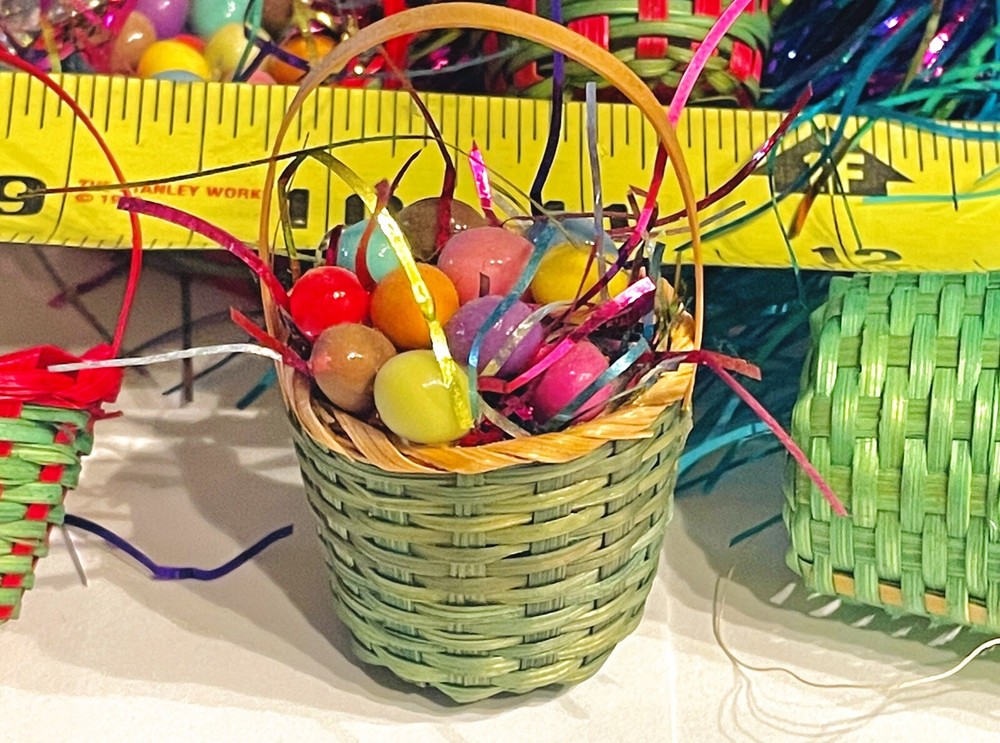 Barbi Dollhouse Miniature Food Mini Easter Eggs Tiny Colored Mixed Lot 👻🧲 12pc