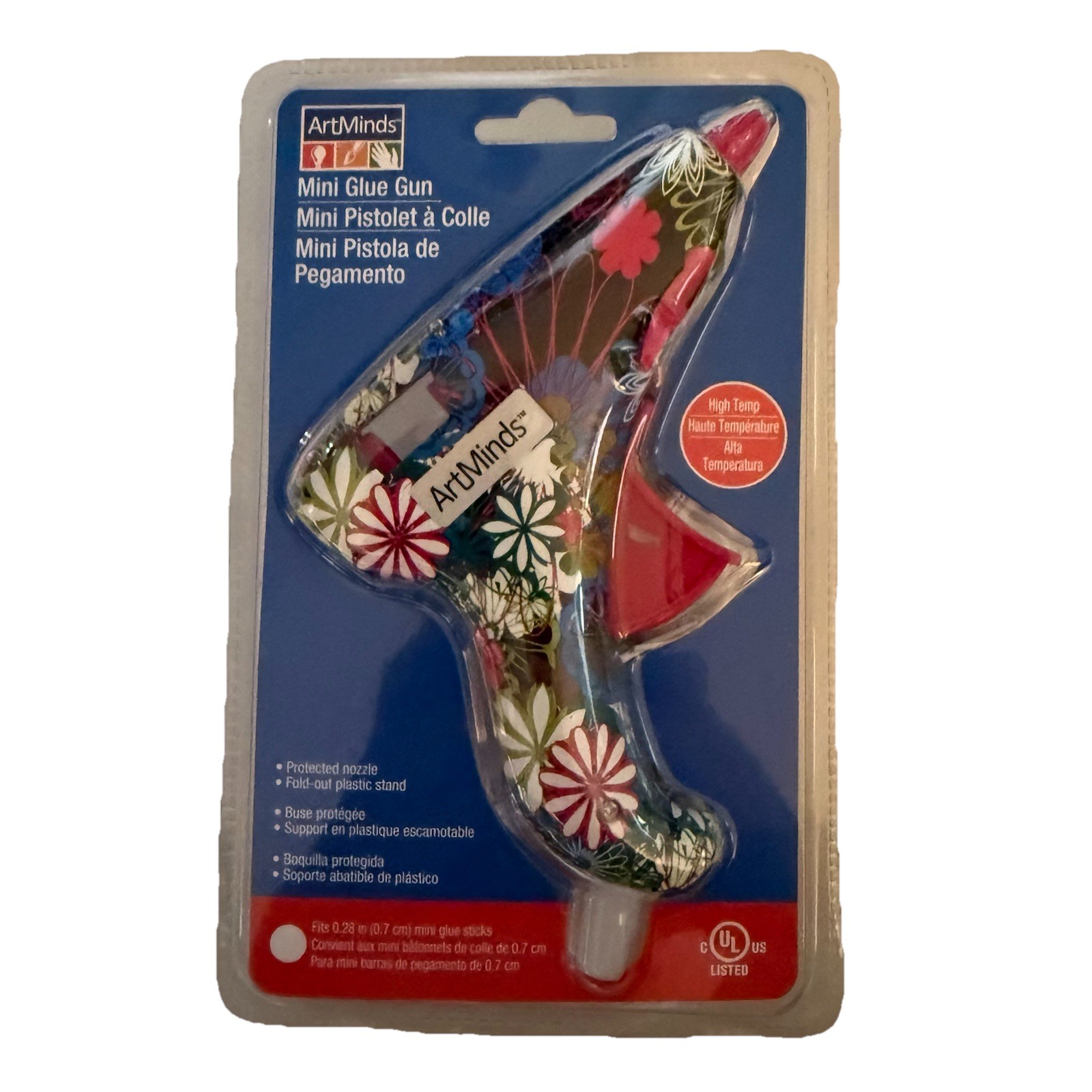 ArtMinds Floral Mini Glue Gun & 18 Sticks High Temp Flowers Hot Pink .7cm .28"