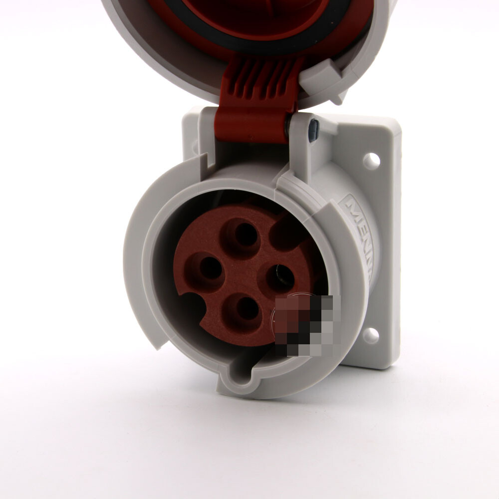 1PC NEW MENNEKES INDUSTRIAL PLUG TYP:2123A Panel mounted socket 4P 32A TYP2123A