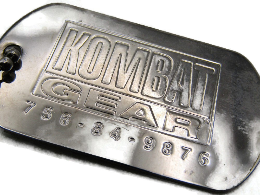 Kombat Gear Key Chain Silver Tone