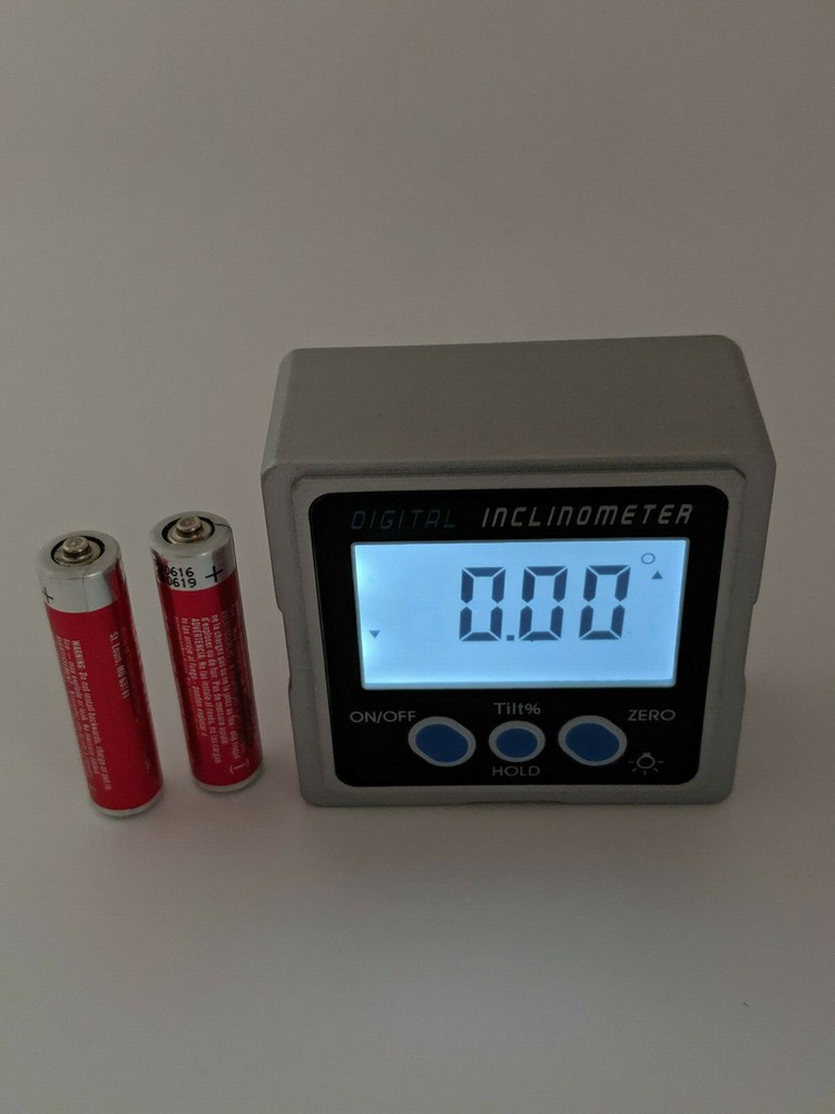3 Magnets Light LCD Digital Bevel Box Protractor Gauge Angle Inclinometer Level