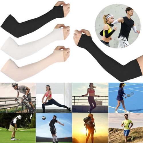 4PAIRS Cooling Arm Sleeves Cover UV Sun Skin Protection Basketball Outdoor Sport