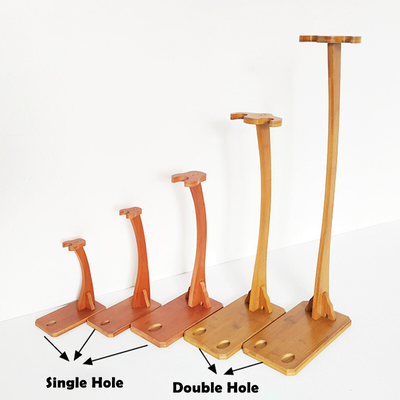 Bamboo Vertical Katana Samurai Sword Holder Stand Assembly Sword Rack Swan Shape