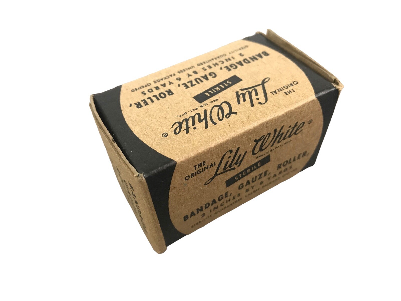 NOS Lily White Military Bandage Gauze Roller Roll KOREA VIETNAM Field Dressing