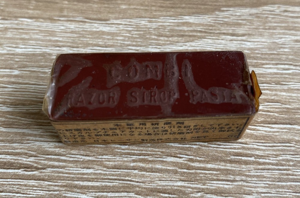 Vintage Japanese RAZOR STROP BOARD PASTE