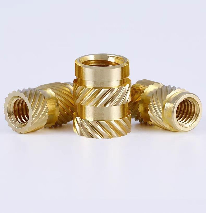 380Pcs JSIERLUOV Threaded Inserts Assortment Kit M2, M2.5, M3, M4, M5, gold