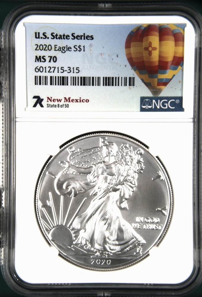 2020 Bullion Silver Eagles NGC MS-70