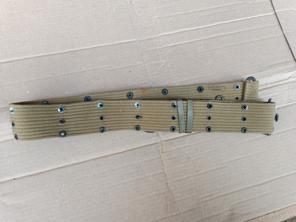 WWII WW2 Original M1936 US Army Pistol Belt dated NASCO 1942