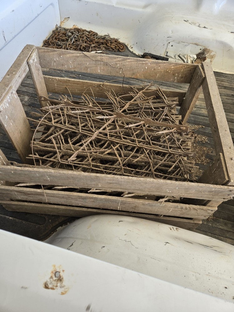 Antique corn dryer squirrel feeder
