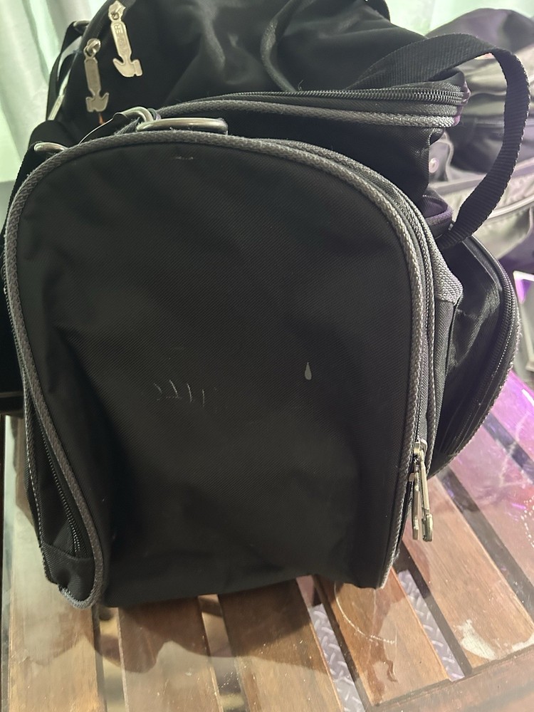 Hammer Black Gray Bowling Bag Polyester Carry Handle Adjustable Strap Zip