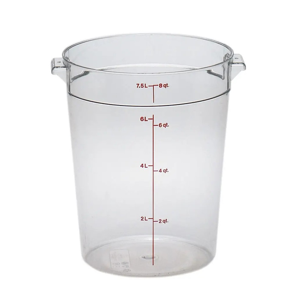 Cambro RFSCW8135 Round Storage Container Clear 8qt