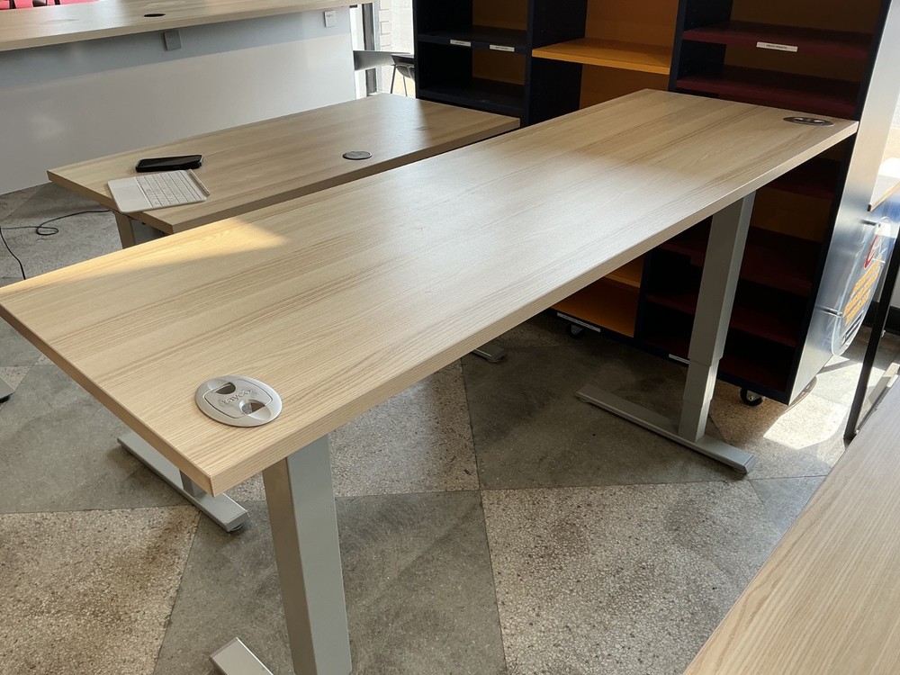 70” x 23” D Pneumatic Height Adjustable Table by Humanscale