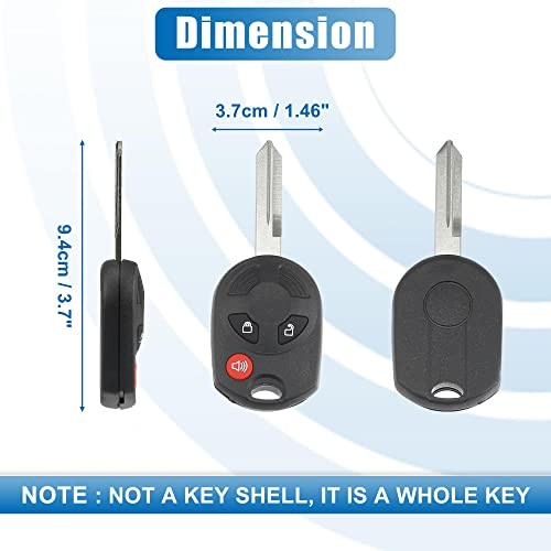 3 Button Car Keyless Entry Remote Control Replacement Key Fob Proximity Smart