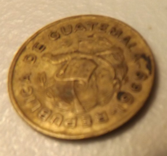 Guatemala 1969 Un Centavo Coin