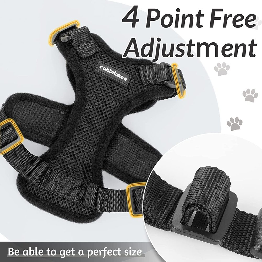 rabbitgoo Pet Cat Harness and 59" Leash Escape Proof Adjustable Vest for Cats