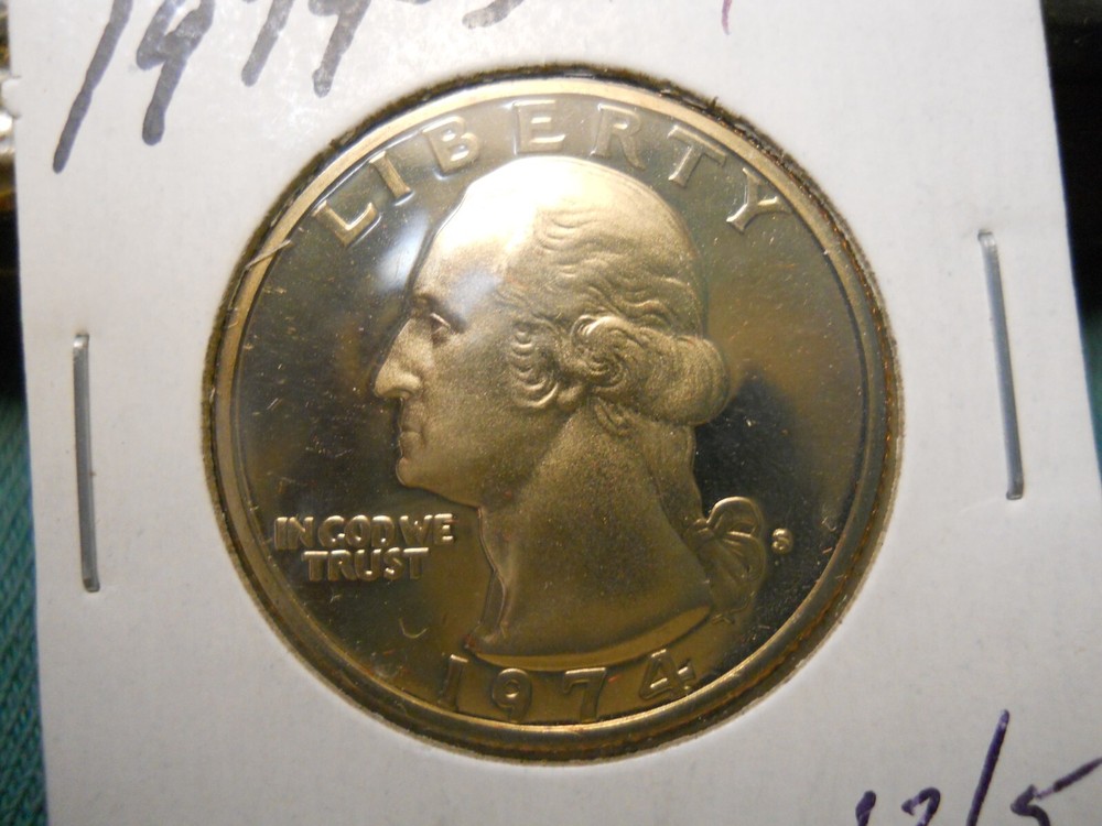 1974-S CLAD  PROOF WASHINGTON QUARTER.  COMBINE SHIIPPING. *****