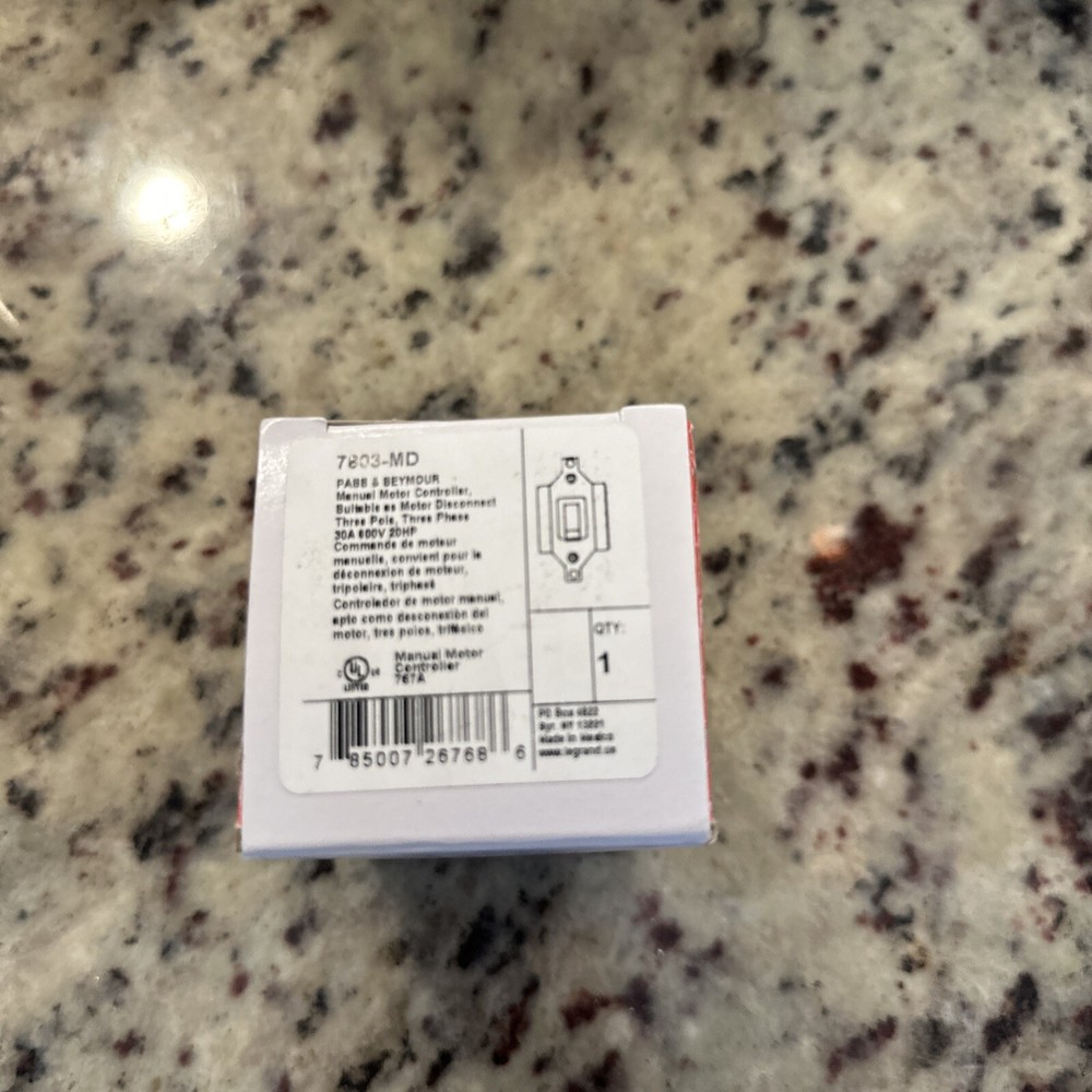 Legrand Pass & Seymour Manual Controller Switch 3 Phase 3 Pole 30 Amp