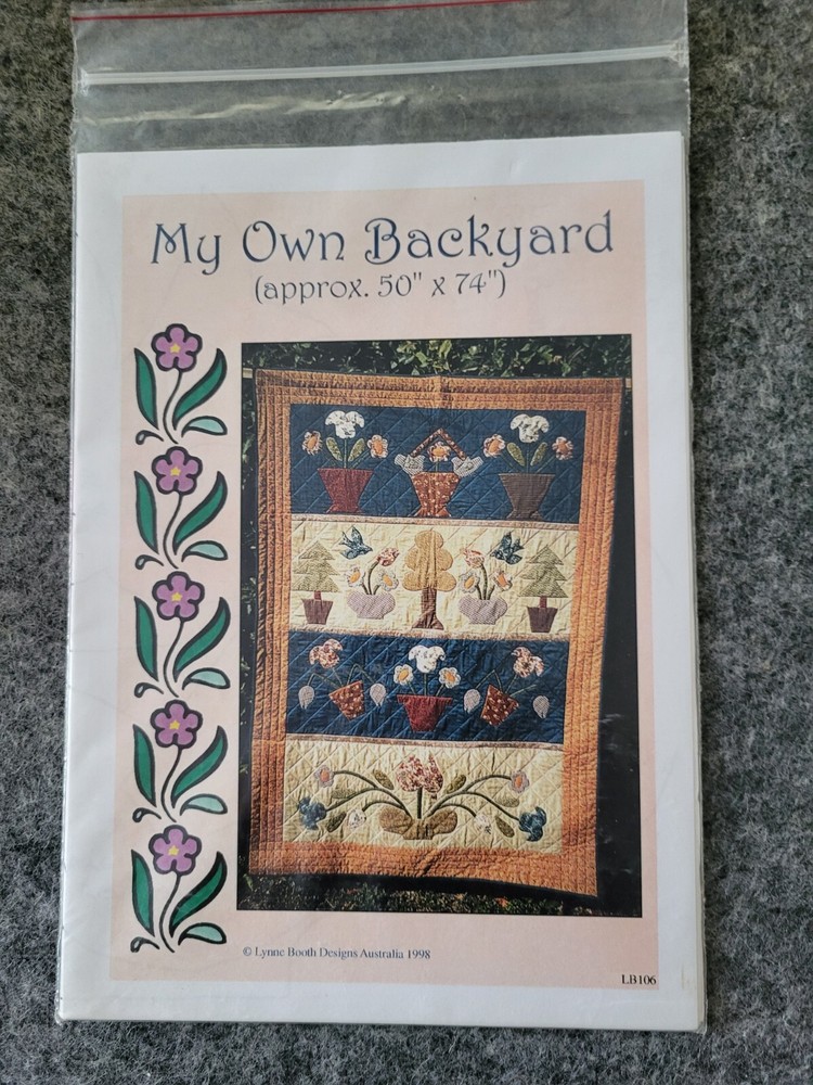 New My Own Backyard Quilt Pattern by Lynn Booth Designs