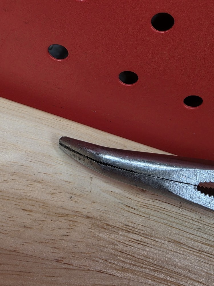 Cornwell Tools CPL66 Blue Handle Angled Bent End Needle Nose Pliers