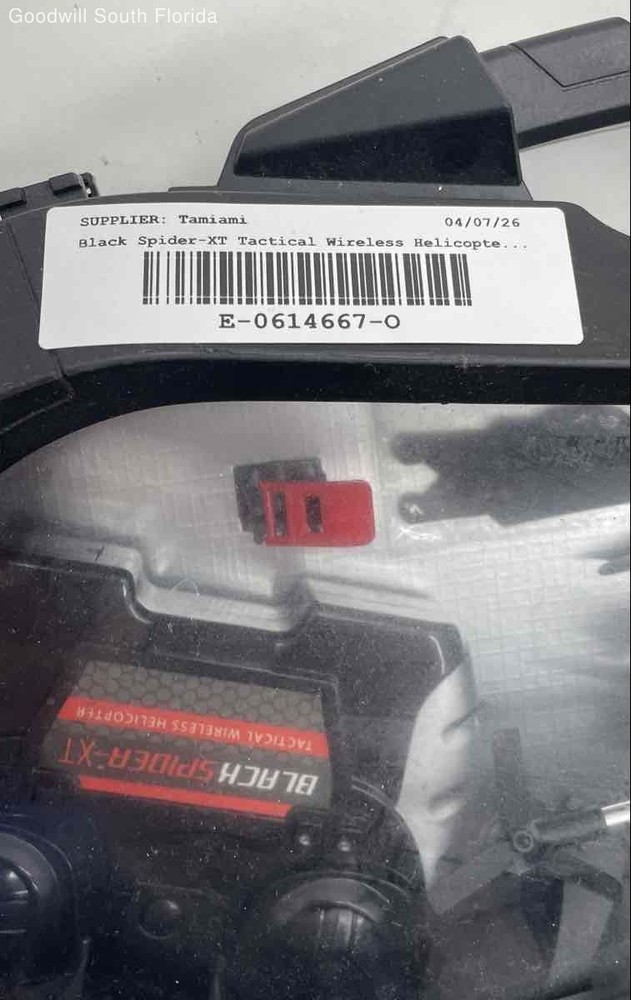 Black Spider-XT Tactical Wireless Helicopter With Remote Controller Not Tested