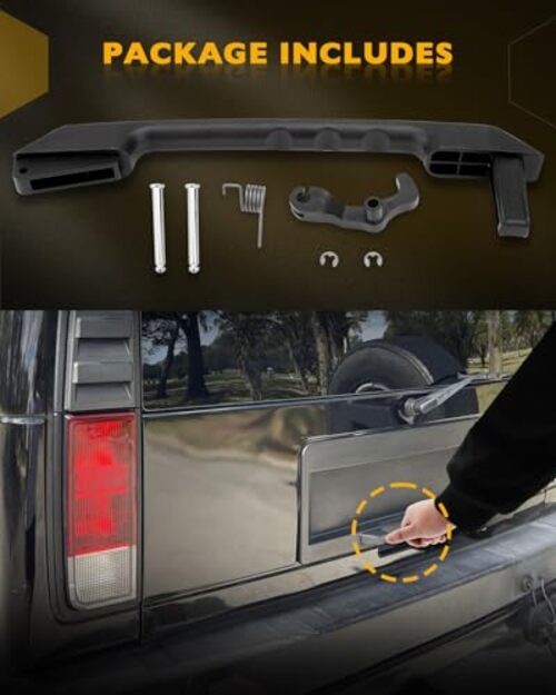 Tailgate Latch Handle Kit, Compatible with 2003-2009 Rear Tailgate Handle