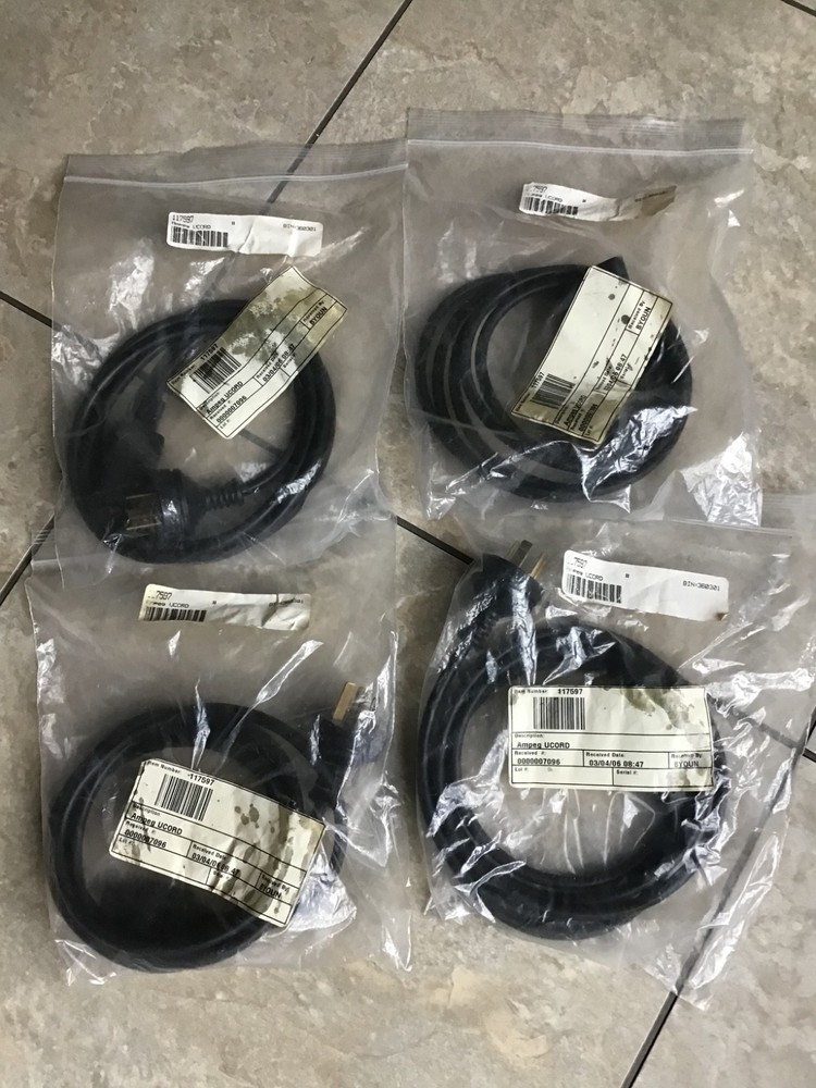 AMPEG AMPLIFIER REPLACEMENT AC CABLE LOT/4 PCS ~6.5FT - TYPE I AC CONNECTOR