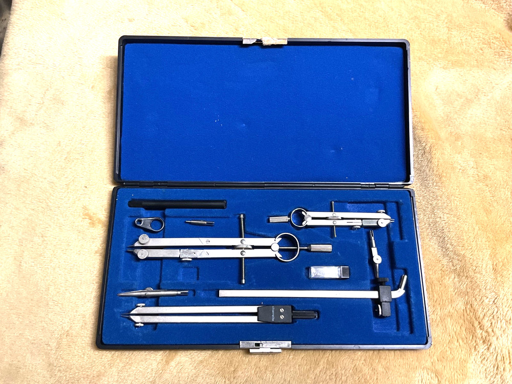 Drawing Set Charrette 481 Drafting/Architectural/Engineering Precision+hard case