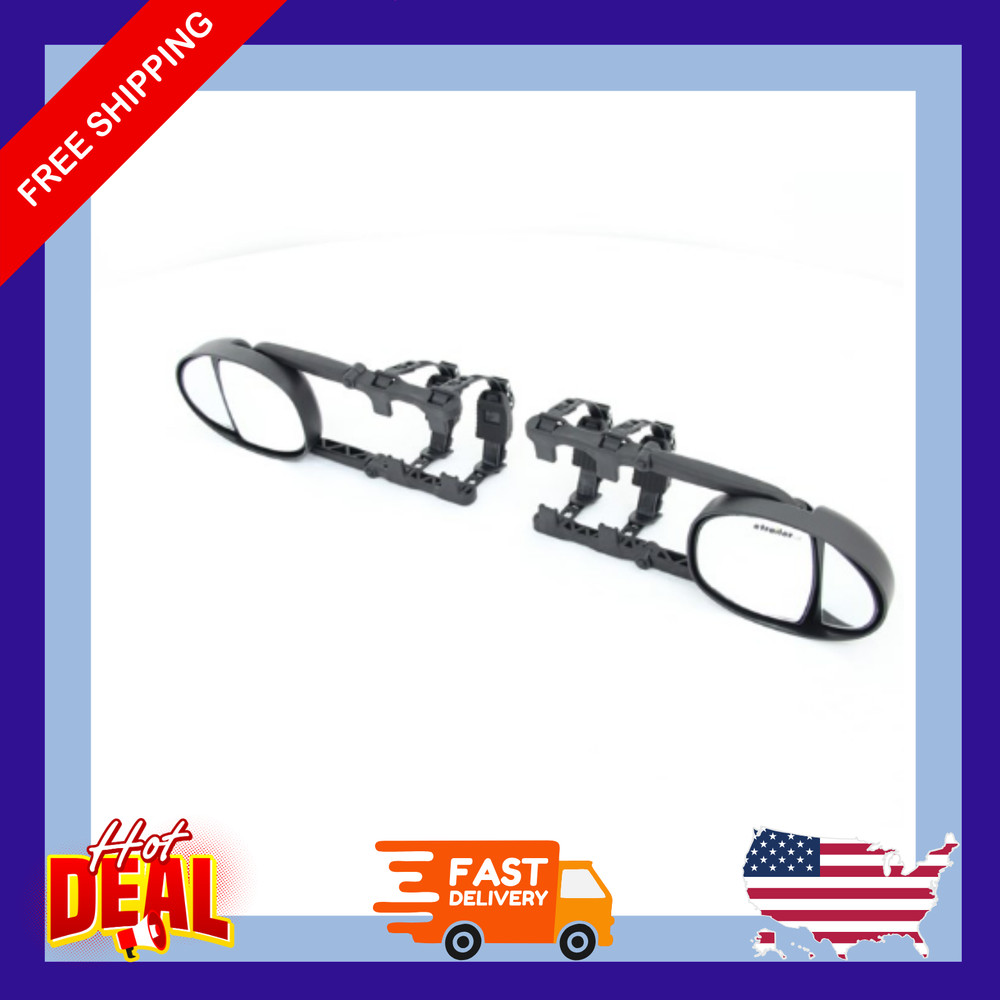 K-Source Universal Dual Lens Towing Mirrors - Clip On - Pair