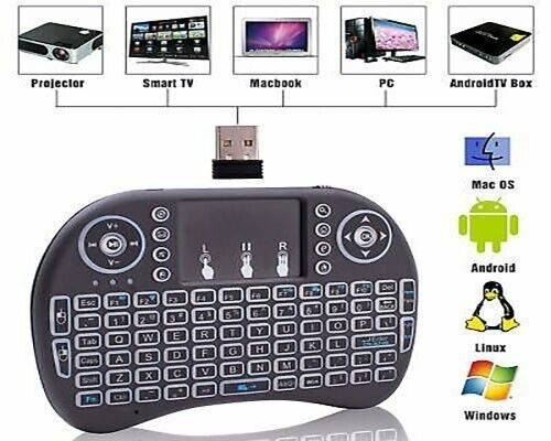 US Mini i8 Wireless Keyboard 2.4G with Touchpad for PC Android Desktop PC TV Box