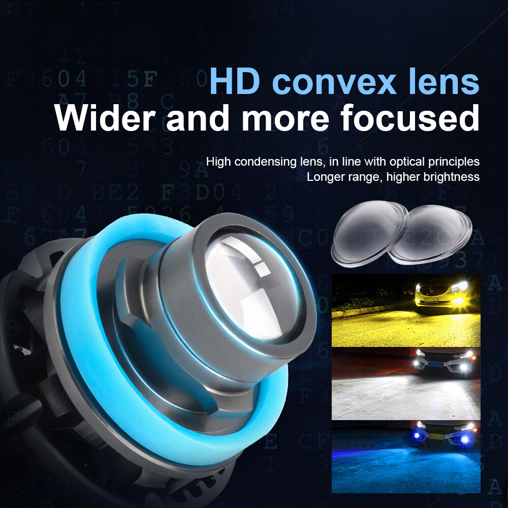 2X H11 LED Laser Headlights Bulb Ice Blue White Yellow Projector Auto Fog Lights