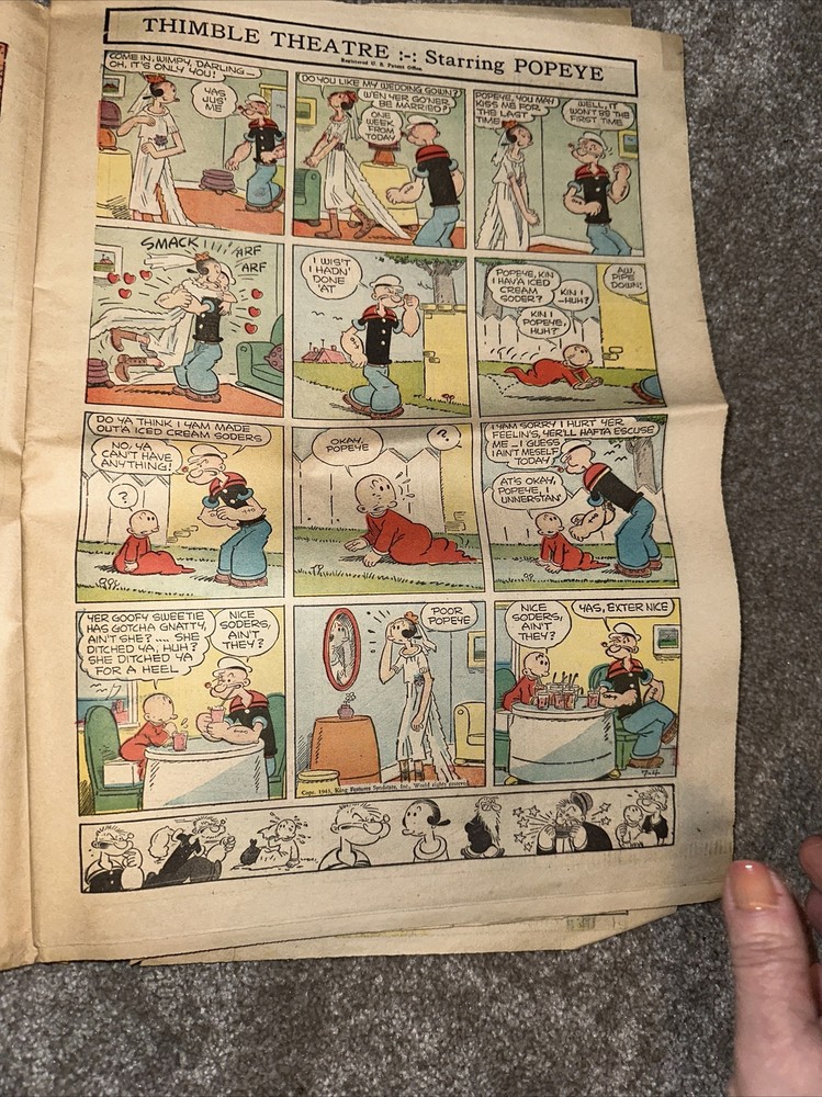 1943 star weekly comic section