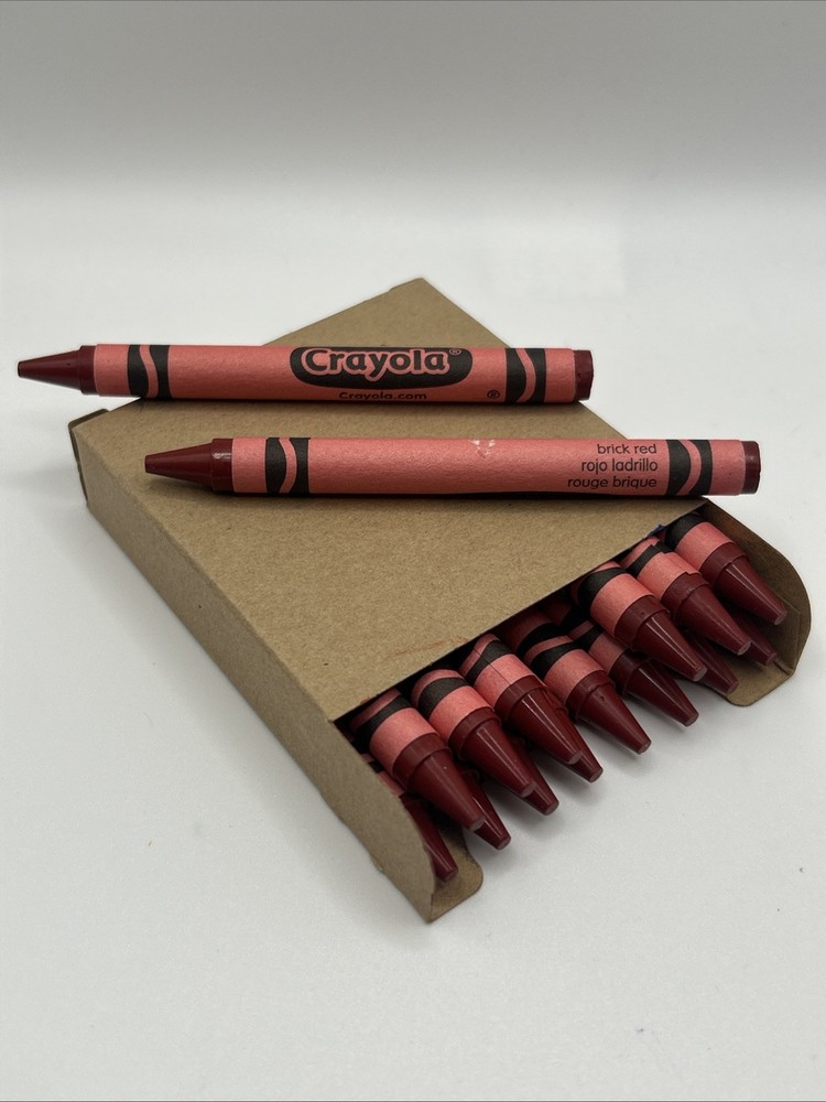 (16) Crayola Crayons (brick red) BULK