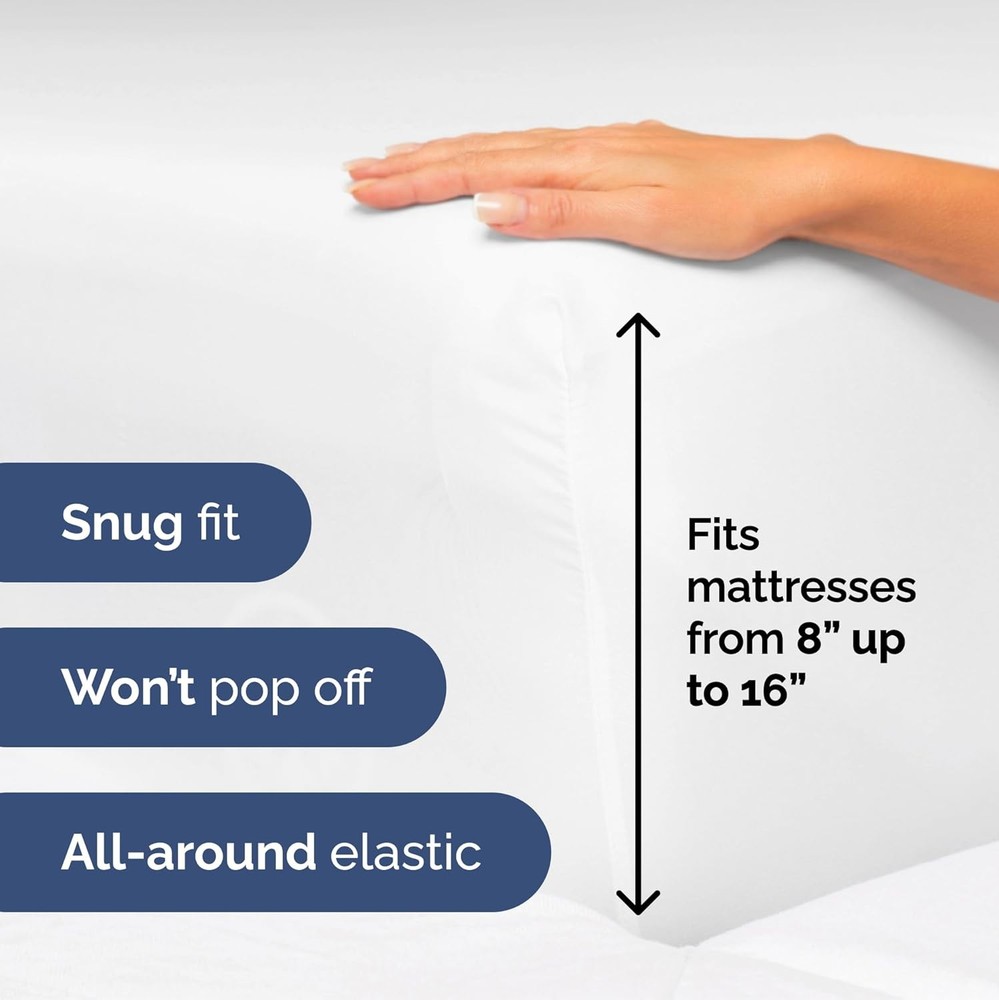 Queen Size 4 Piece Sheet Set - Extra Soft, Breathable & Cooling Sheets