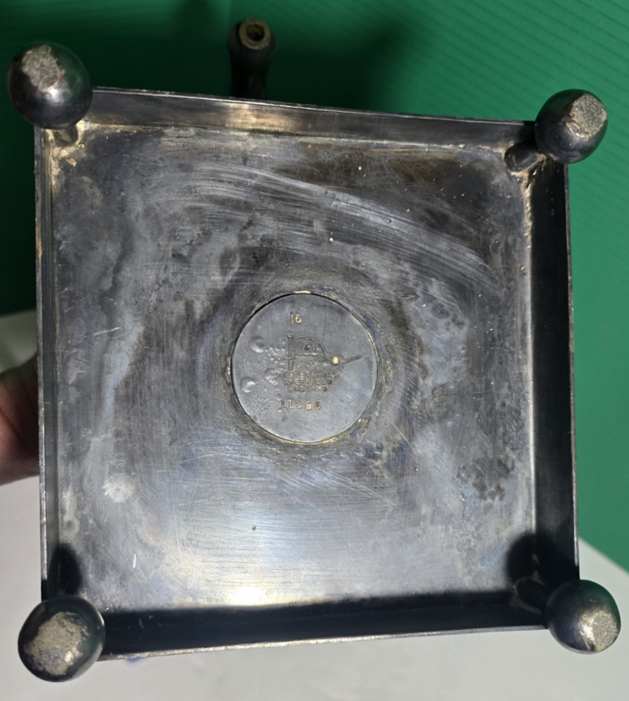 VTG WALKER & HALL VICTORIAN SILVER PLATE SAMOVAR "MAKER'S MARK"