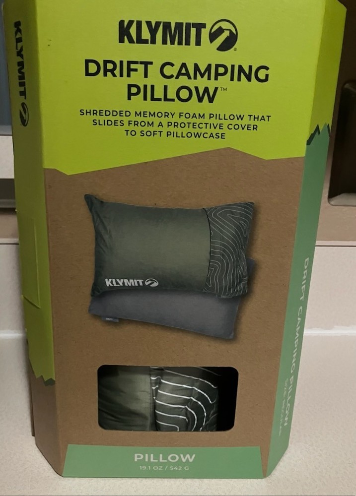 Klymit Drift Camping Pillow with Memory Foam