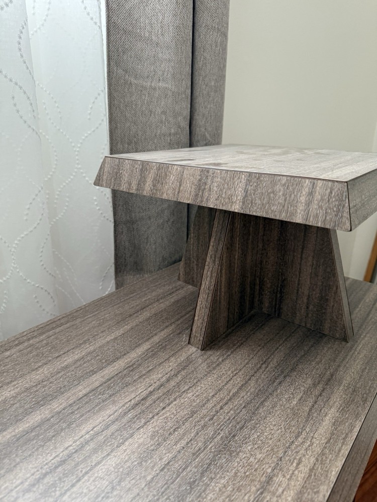 Mid Century Table/ Vintage Telephone Table/rustic table/End Table/ Two Tier Step