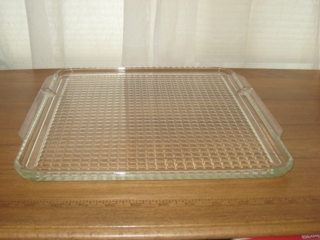 CLEAR GLASS REFRIGERATOR TRAY