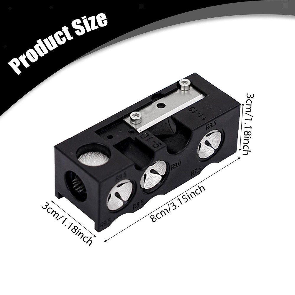 13 in 1 Pool Cue Tip Shape Billiard Pool Cue Tip Tool Multifunction Grinde