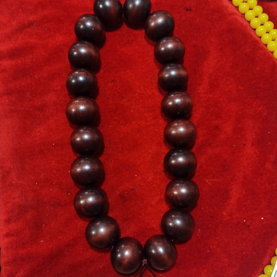Large Wooden Meditation Beads 15 Beads 40mm Handheld Prayer Bracelet Unisex
