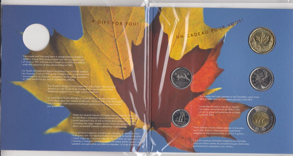 2014 O Canada Uncirculated Coin Set Mint in Package A16