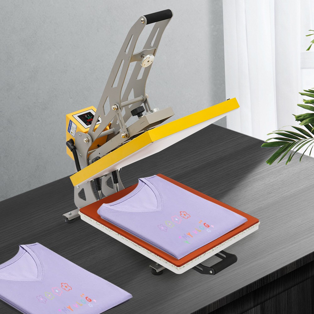 Clamshell Semi-Auto Open Heat Press Machine with Slide Out Function Heavy Duty