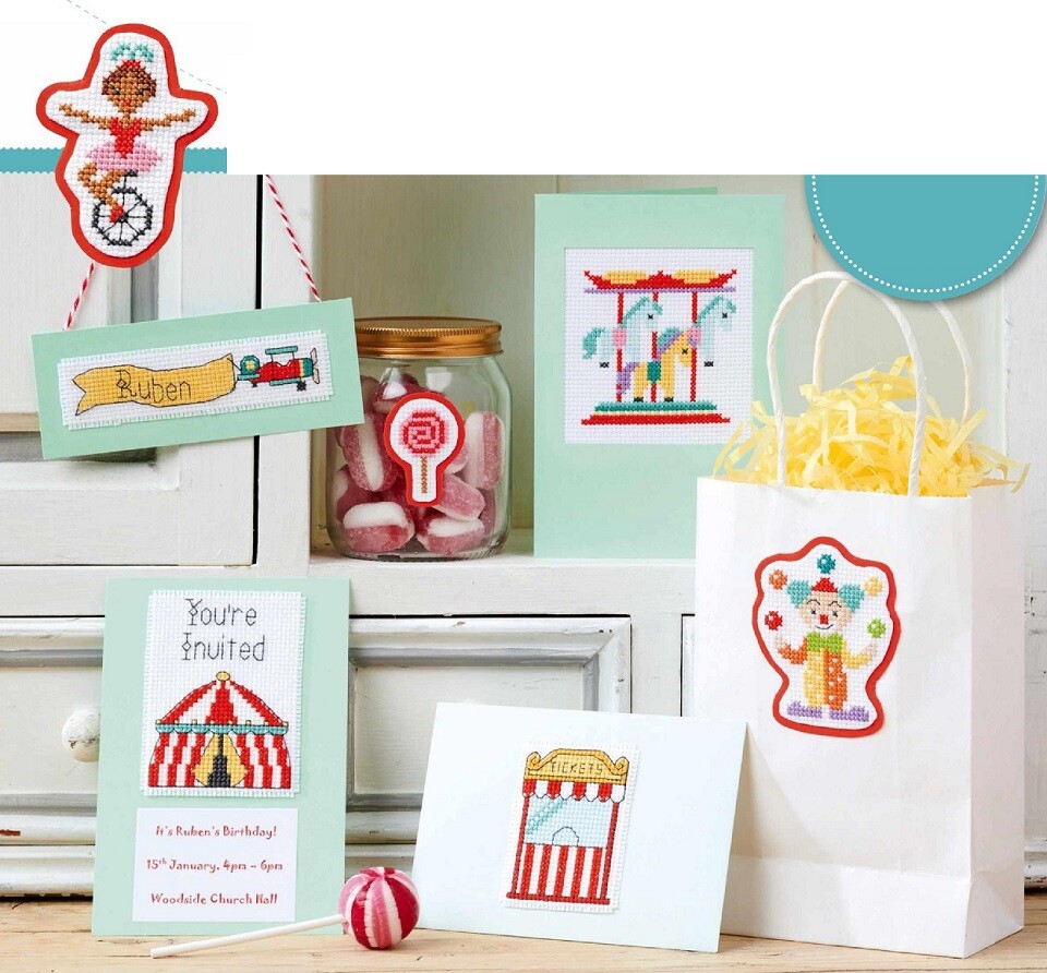 CIRCUS 42 MOTIFS CROSS STITCH PATTERN  ONLY