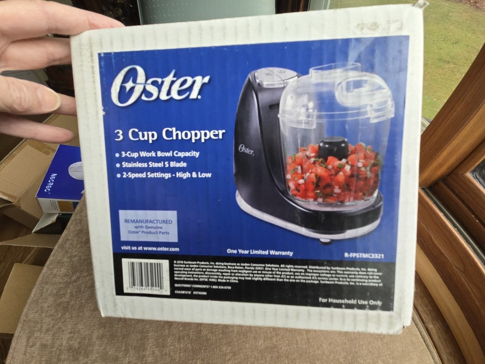 Oster 3 Cup Chopper with Accessories New